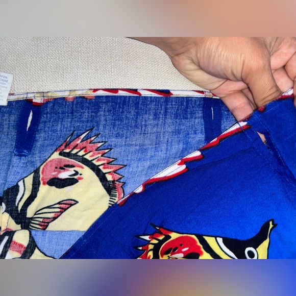 Big time | Vintage Y2K Fish Sarong Beach Wrap Skirt - Picture 5 of 6